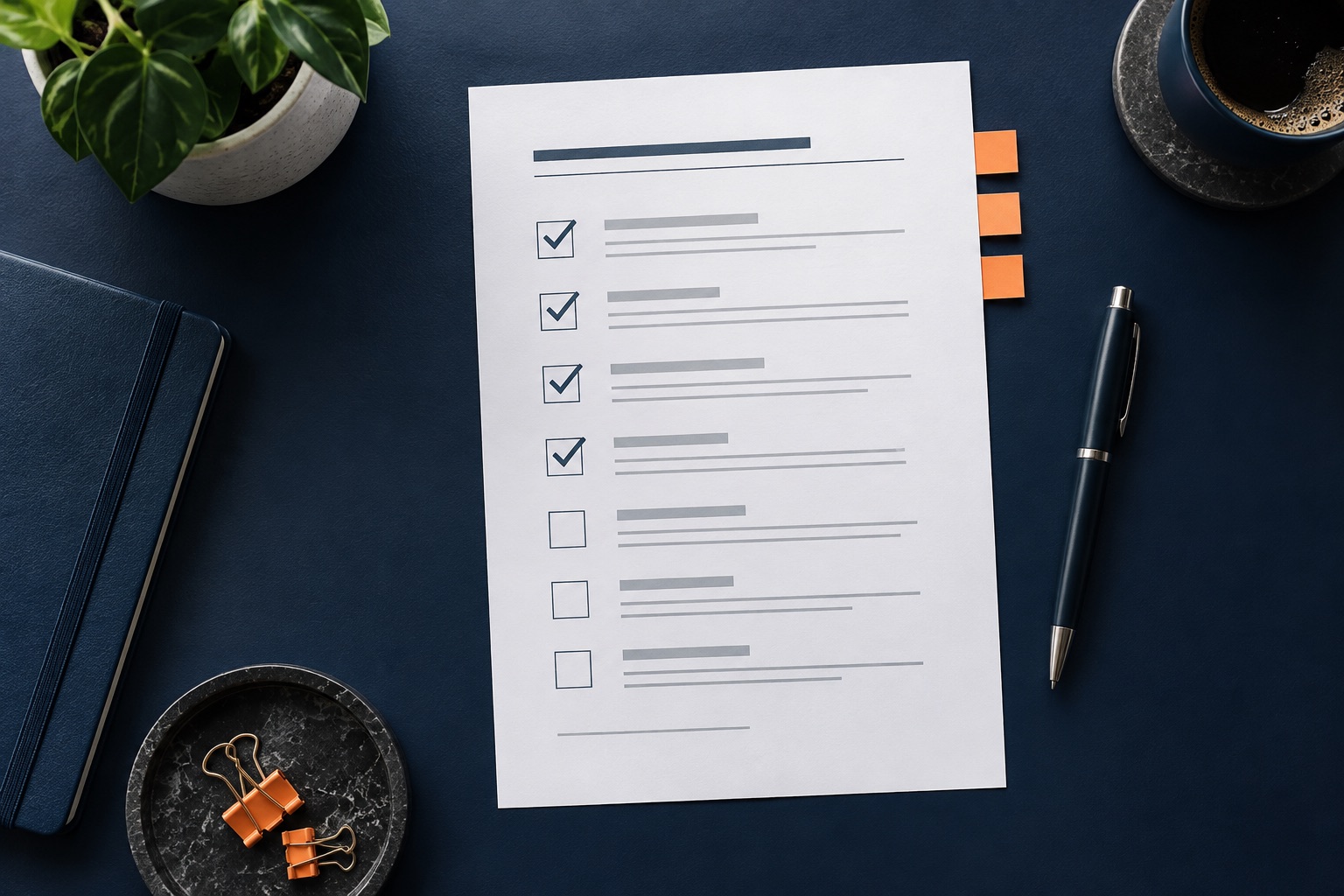 A buyer reviewing a business acquisition LOI checklist and deal terms